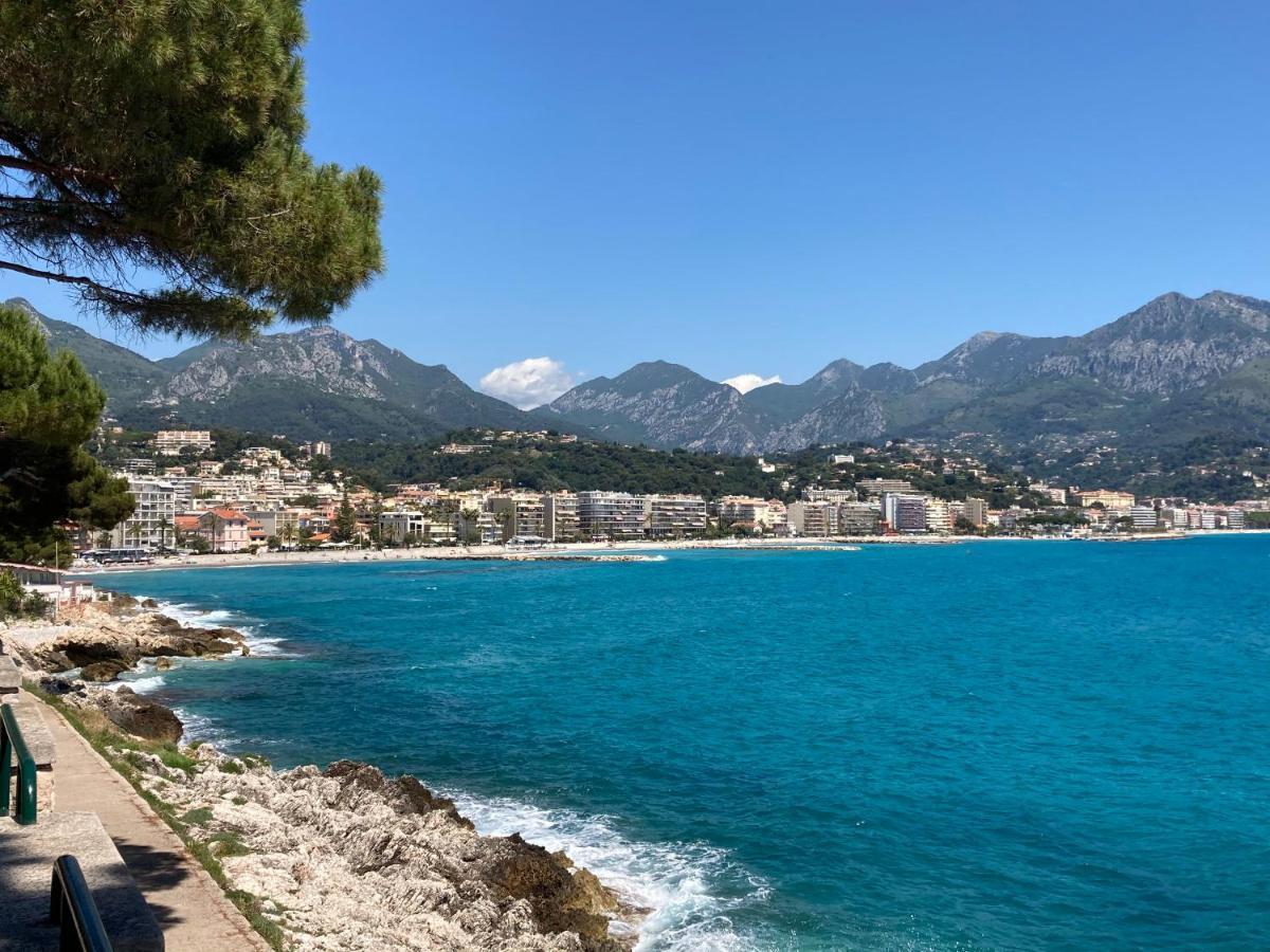 Appartement 4 Pers A 50M De La Plage, Avec Piscine Roquebrune-Cap-Martin Exteriör bild